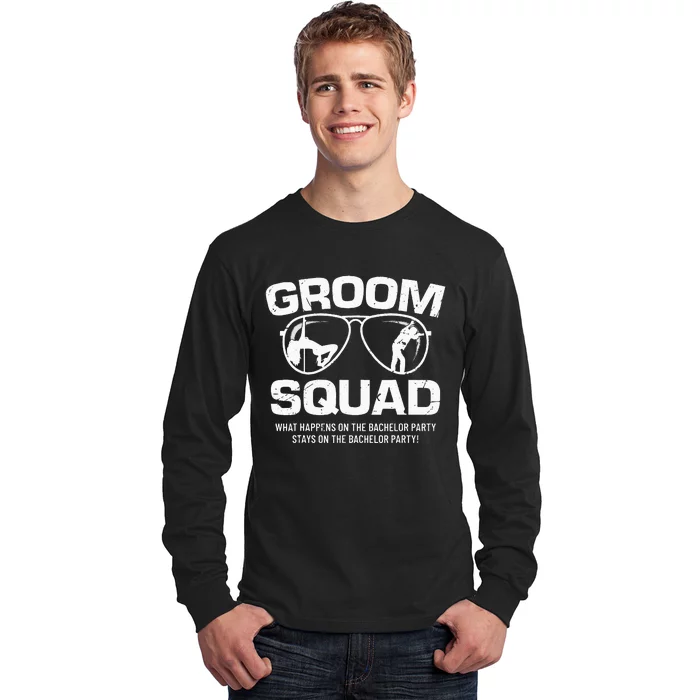 Groom Squad Bucks Groom Groomsmen Bachelor Party Long Sleeve Shirt