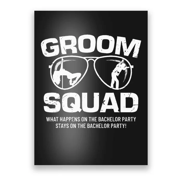 Groom Squad Bucks Groom Groomsmen Bachelor Party Poster