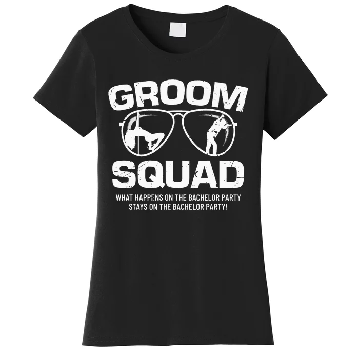 Groom Squad Bucks Groom Groomsmen Bachelor Party Women's T-Shirt