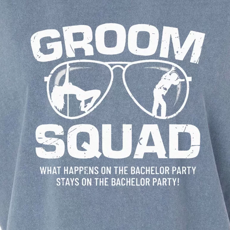 Groom Squad Bucks Groom Groomsmen Bachelor Party Garment-Dyed Women's Muscle Tee