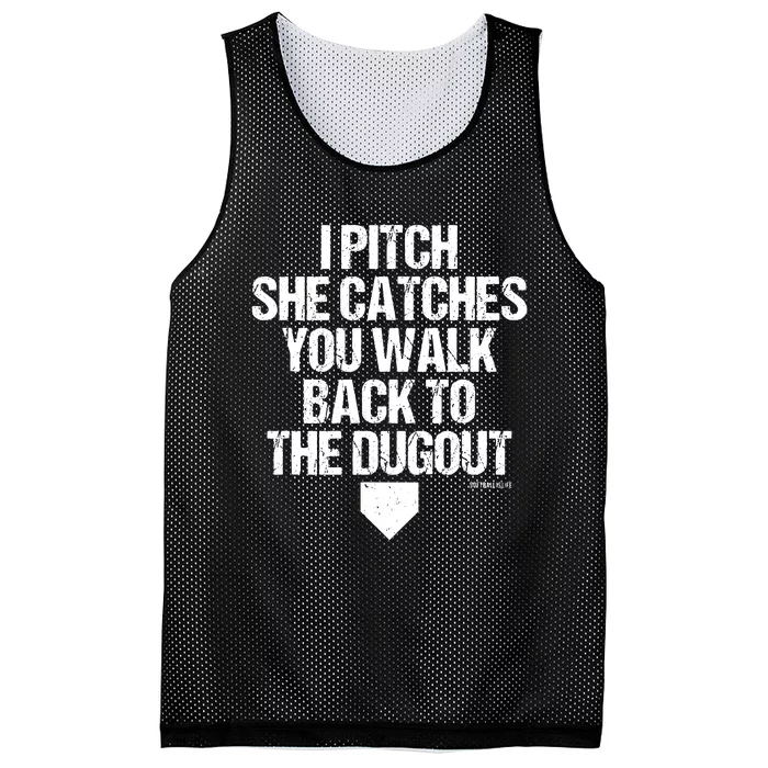 Girl Softball Catcher Pitcher Funny Mesh Reversible Basketball Jersey Tank