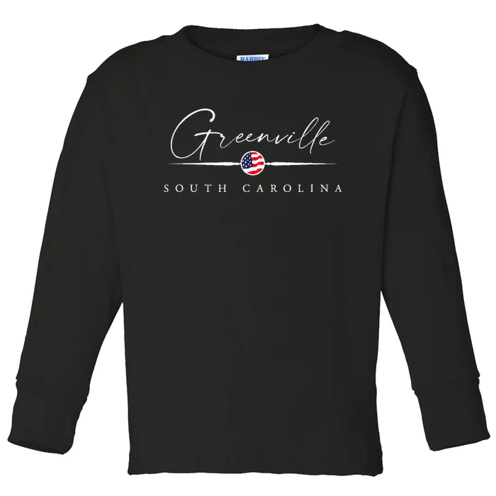 Greenville South Carolina Toddler Long Sleeve Shirt