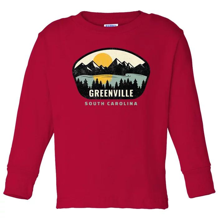 Greenville South Carolina Sc Vacation Souvenir Toddler Long Sleeve Shirt