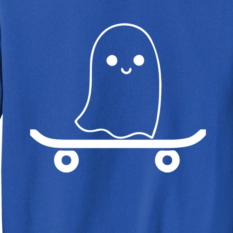 Ghost Skateboard Costume Funny Rider Skateboarding Gift Tall Sweatshirt