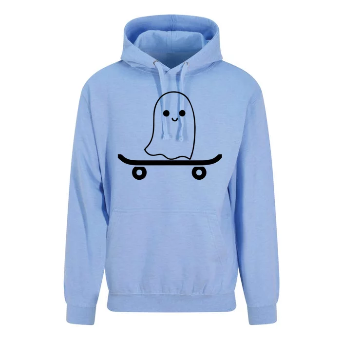 Ghost Skateboard Costume Funny Rider Skateboarding Gift Unisex Surf Hoodie