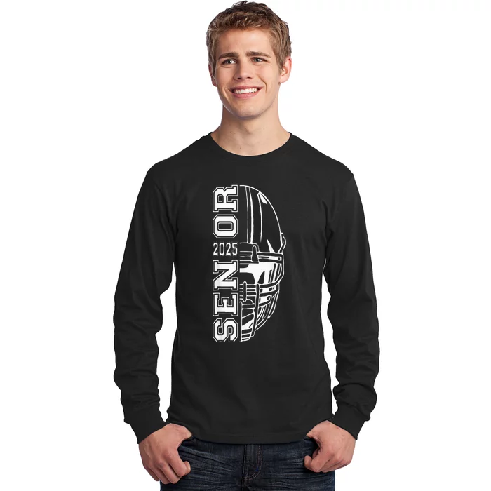 Graduate Senior Class Of 2025 Graduation American Football Long Sleeve Shirt