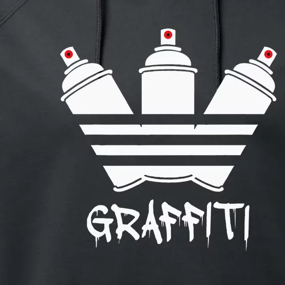 Graffiti Spray Cans Red Nozzle Unisex Performance Fleece Hoodie