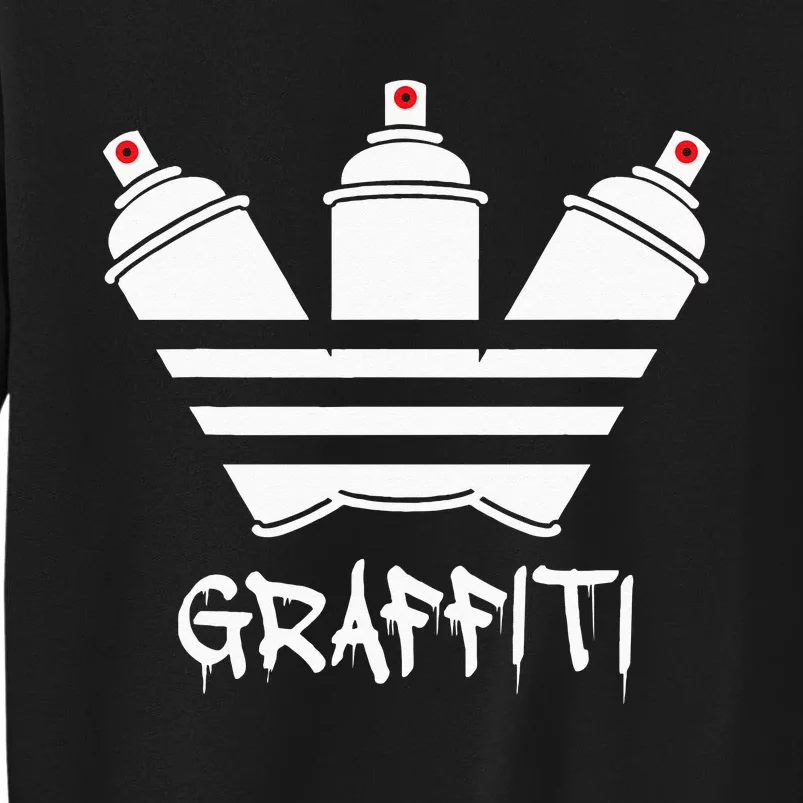 Graffiti Spray Cans Red Nozzle Unisex Tall Sweatshirt