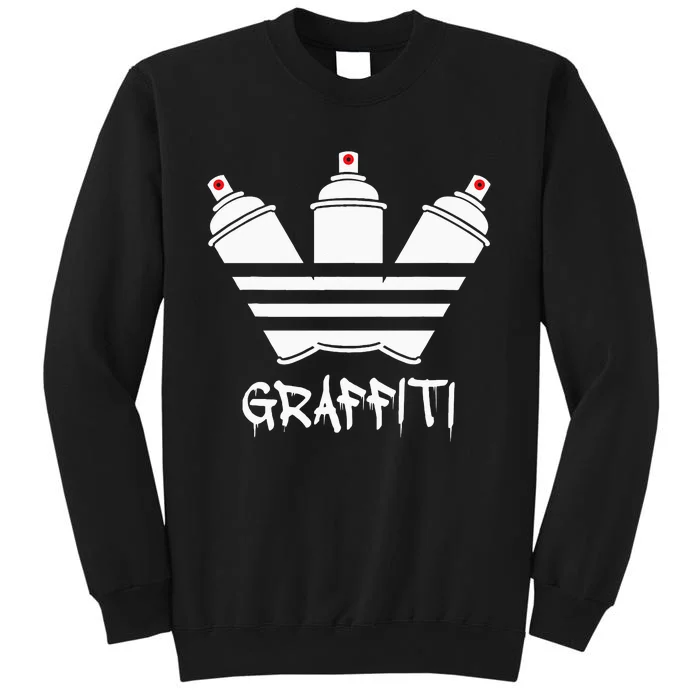 Graffiti Spray Cans Red Nozzle Unisex Tall Sweatshirt