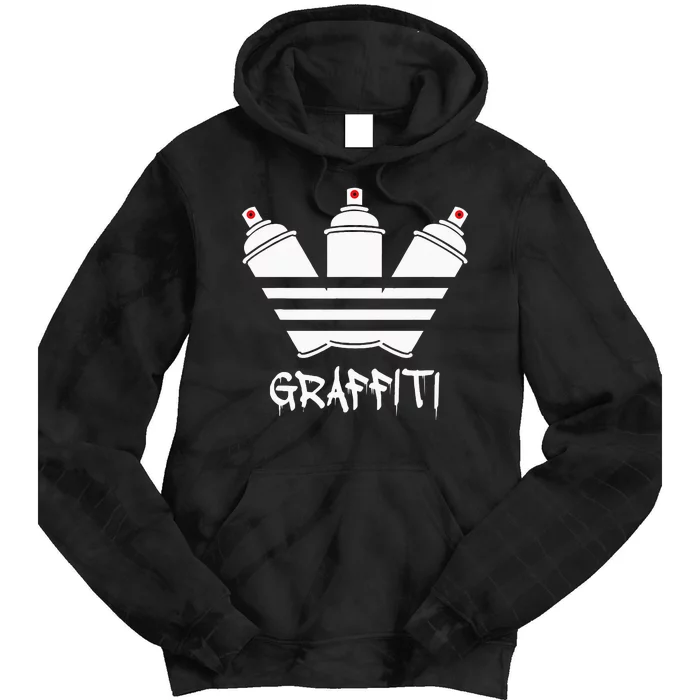 Graffiti Spray Cans Red Nozzle Unisex Tie Dye Hoodie