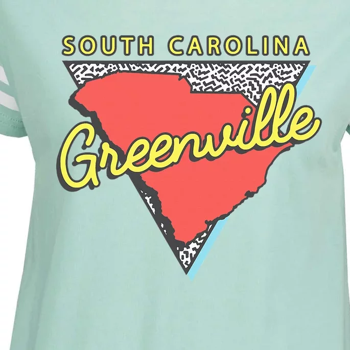 Greenville South Carolina Sc Retro Souvenirs Enza Ladies Jersey Football T-Shirt