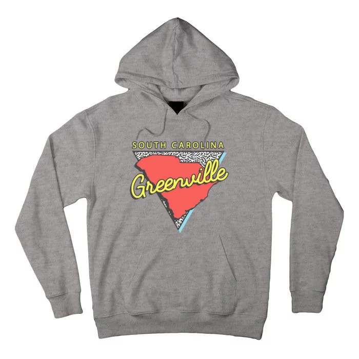 Greenville South Carolina Sc Retro Souvenirs Tall Hoodie