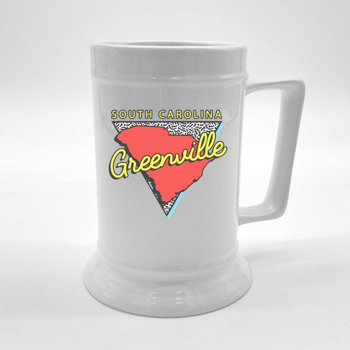 Greenville South Carolina Sc Retro Souvenirs Front & Back Beer Stein