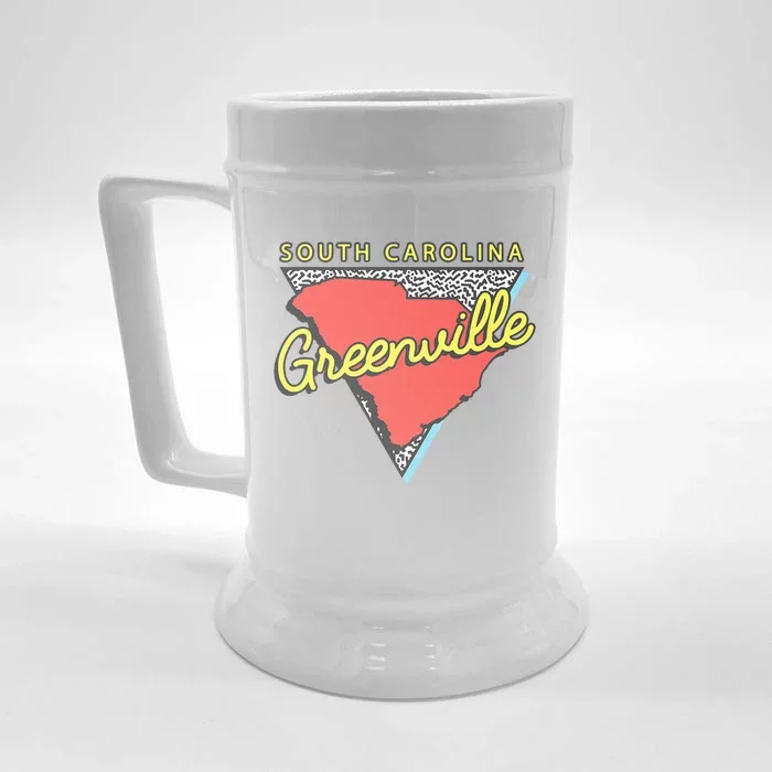 Greenville South Carolina Sc Retro Souvenirs Front & Back Beer Stein