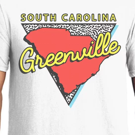 Greenville South Carolina Sc Retro Souvenirs Pajama Set