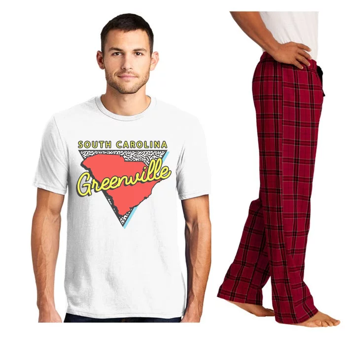 Greenville South Carolina Sc Retro Souvenirs Pajama Set