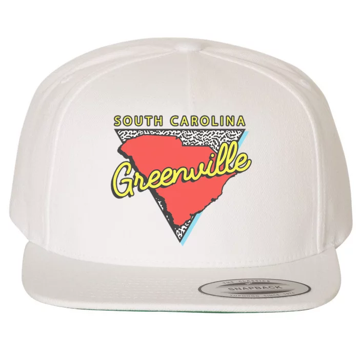 Greenville South Carolina Sc Retro Souvenirs Wool Snapback Cap