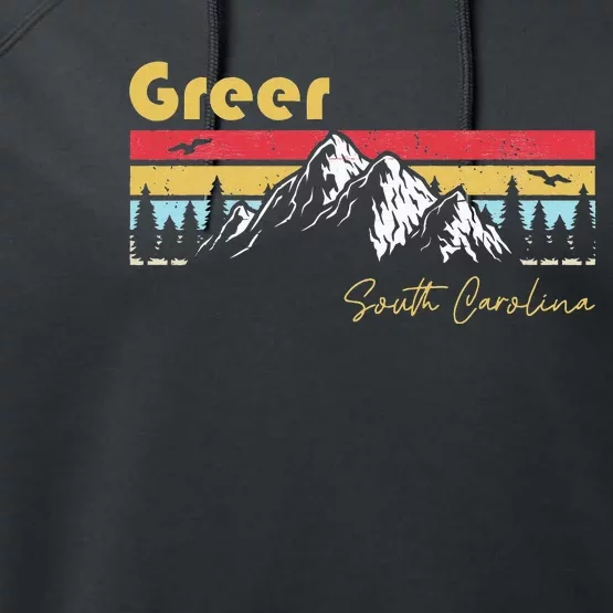 Greer South Carolina Roots Hometown Performance Fleece Hoodie