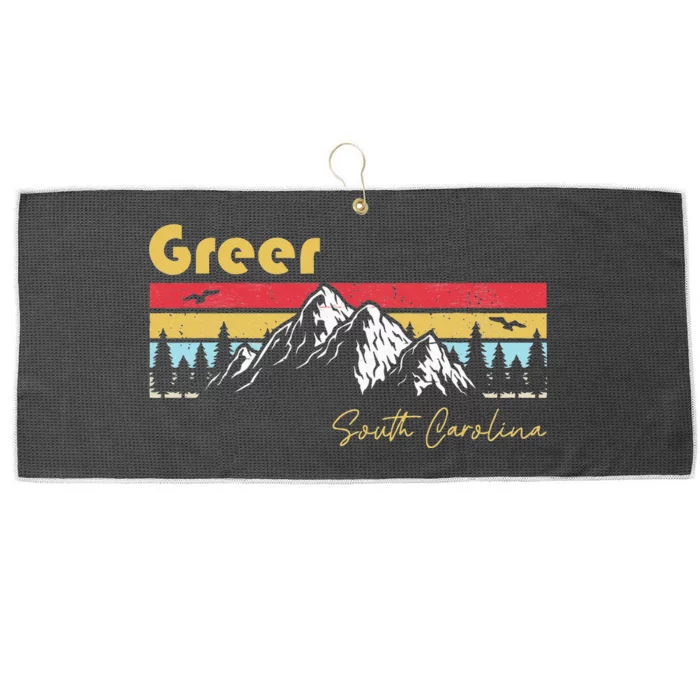 Greer South Carolina Roots Hometown Large Microfiber Waffle Golf Towel