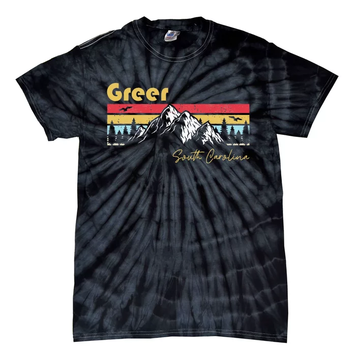 Greer South Carolina Roots Hometown Tie-Dye T-Shirt