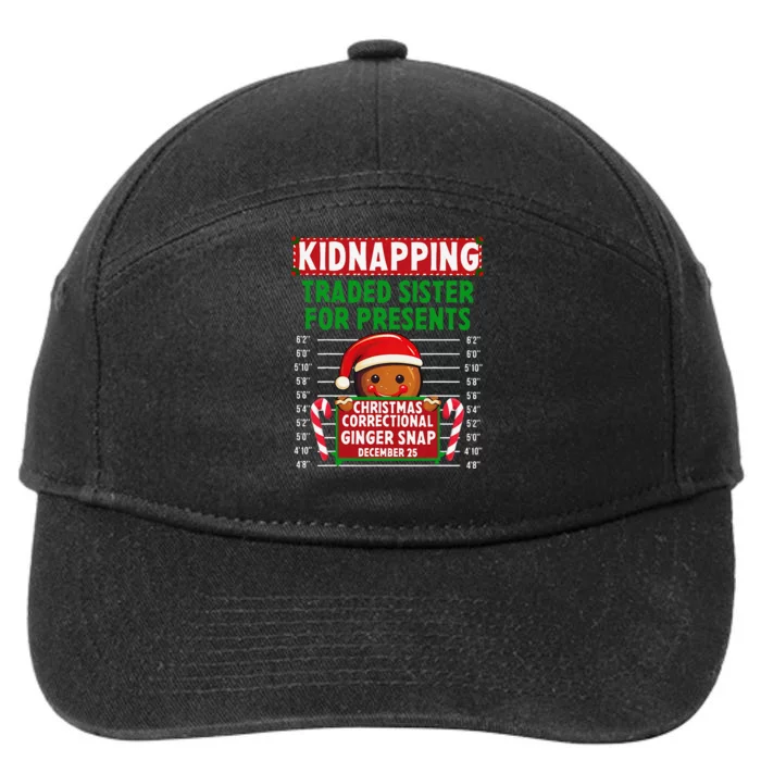 Ginger Snap Christmas Correctional Funny Inmate Xmas Party 7-Panel Snapback Hat