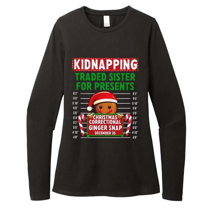 Ginger Snap Christmas Correctional Funny Inmate Xmas Party Womens CVC Long Sleeve Shirt