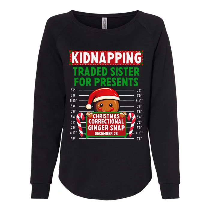 Ginger Snap Christmas Correctional Funny Inmate Xmas Party Womens California Wash Sweatshirt