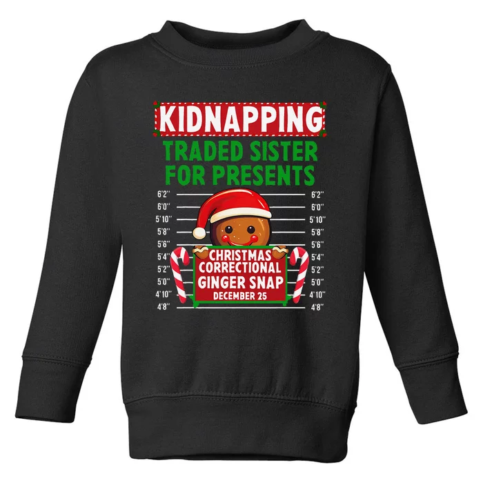 Ginger Snap Christmas Correctional Funny Inmate Xmas Party Toddler Sweatshirt