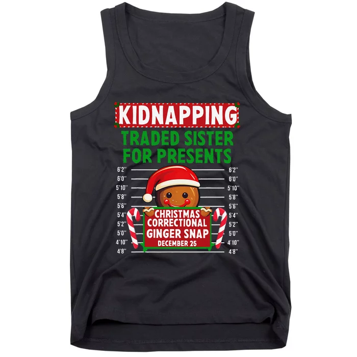 Ginger Snap Christmas Correctional Funny Inmate Xmas Party Tank Top