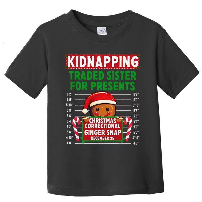 Ginger Snap Christmas Correctional Funny Inmate Xmas Party Toddler T-Shirt