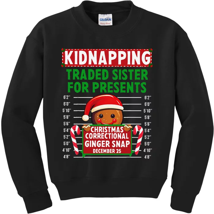 Ginger Snap Christmas Correctional Funny Inmate Xmas Party Kids Sweatshirt