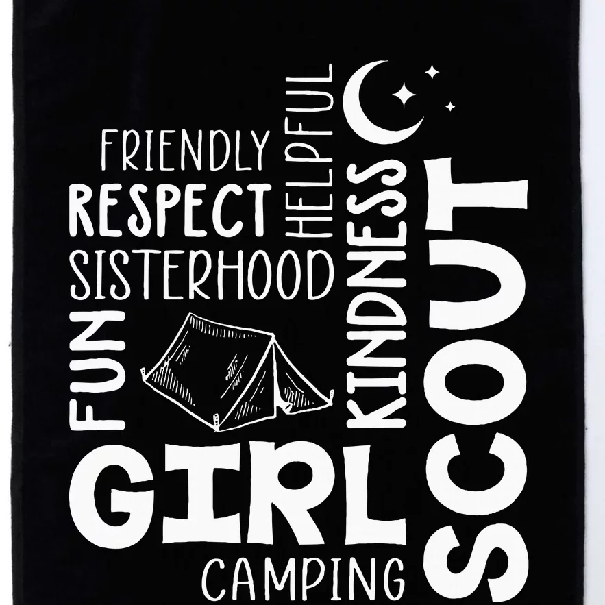 Girl Scout Camping Adventure Scout Troop Cookie Dealer Platinum Collection Golf Towel