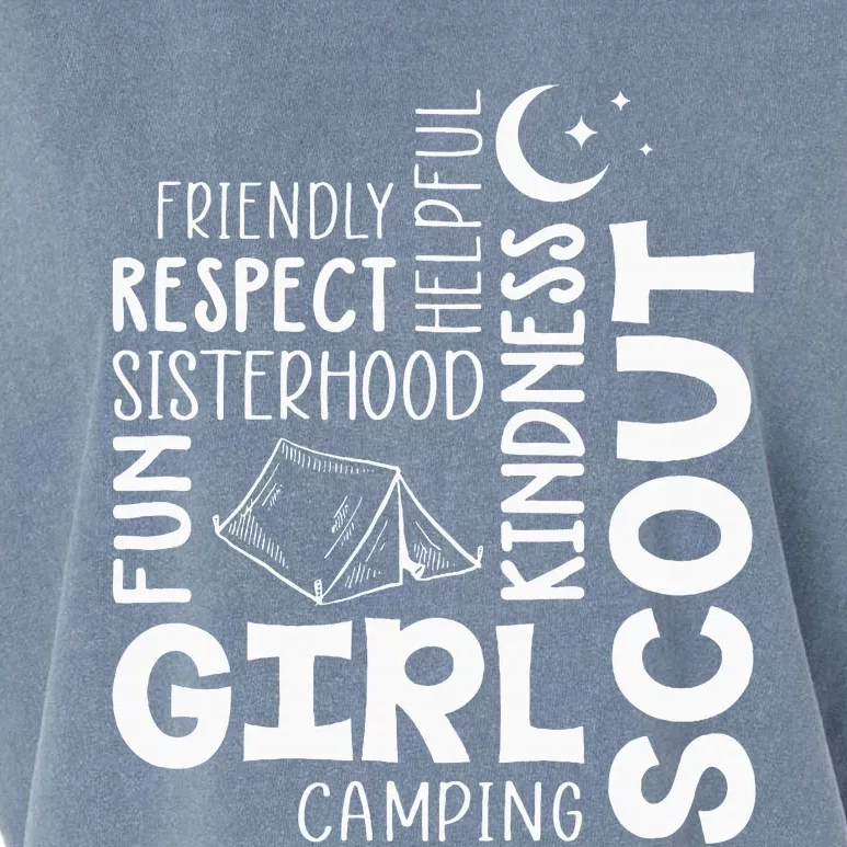 Girl Scout Camping Adventure Scout Troop Cookie Dealer Garment-Dyed Women's Muscle Tee