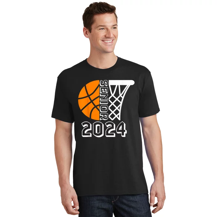 Graduate Senior Class Of 2024 Basketball Player Graduation T-Shirt