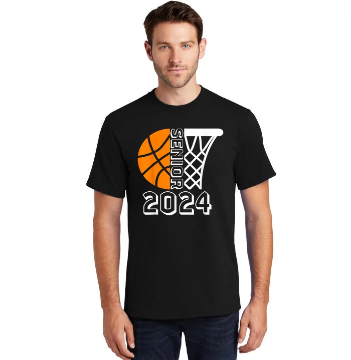 Graduate Senior Class Of 2024 Basketball Player Graduation Tall T-Shirt