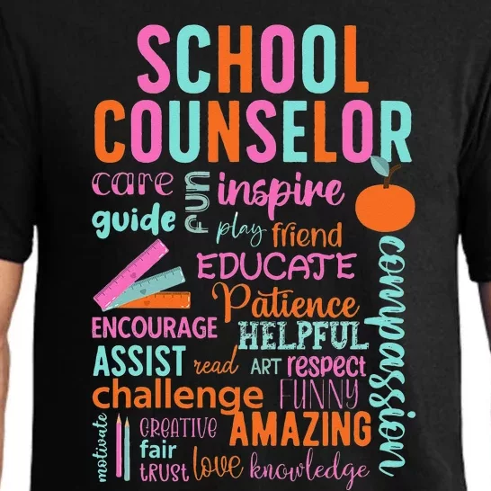 groovy School Counselor School Counseling Week Pajama Set