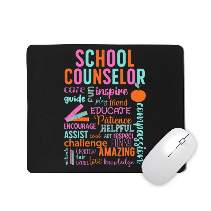 groovy School Counselor School Counseling Week Mousepad