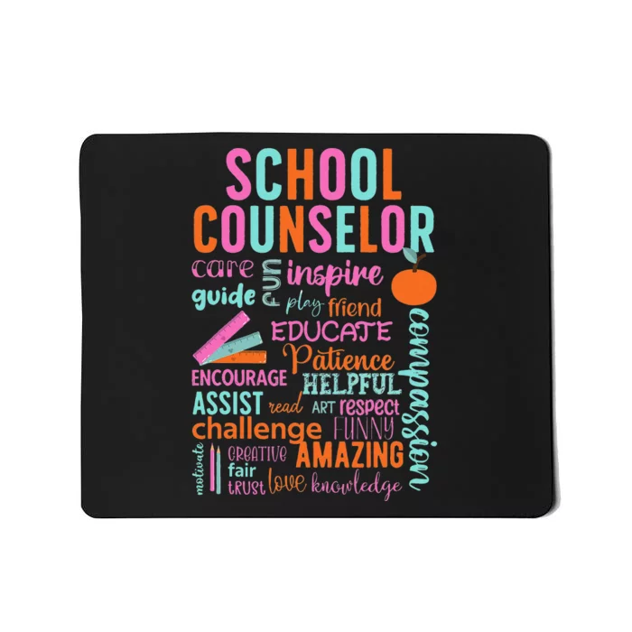 groovy School Counselor School Counseling Week Mousepad