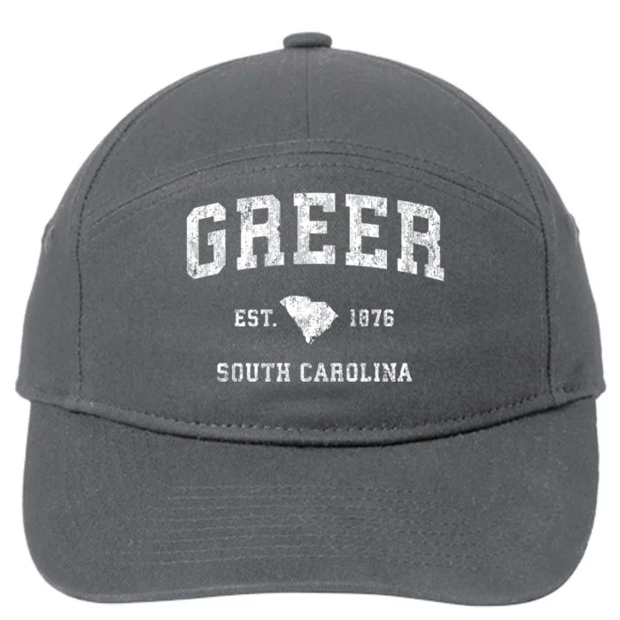 Greer South Carolina Sc Vintage Established Athletic Sports Design 7-Panel Snapback Hat