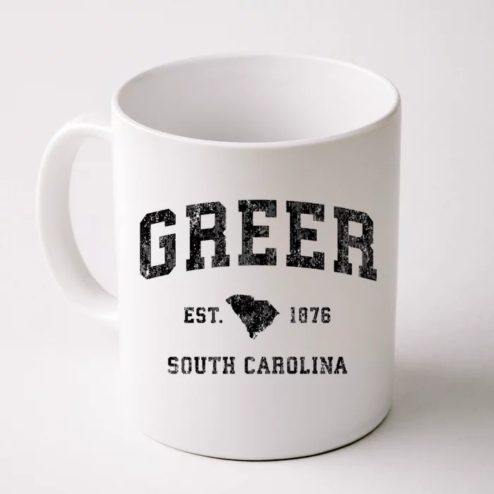 Greer South Carolina Sc Vintage Established Athletic Sports Design Front & Back Coffee Mug