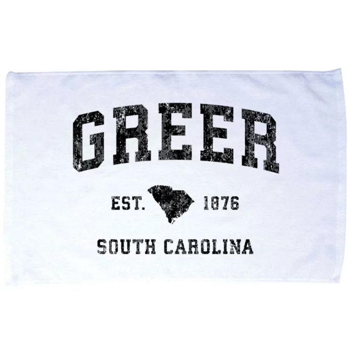 Greer South Carolina Sc Vintage Established Athletic Sports Design Microfiber Hand Towel