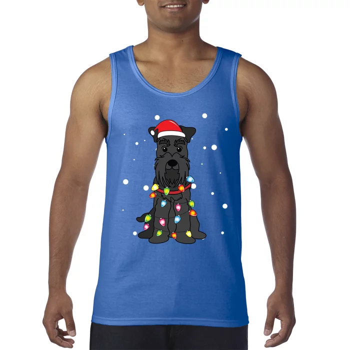 Giant Schnauzer Christmas Mom Dad Dog Gift Tank Top