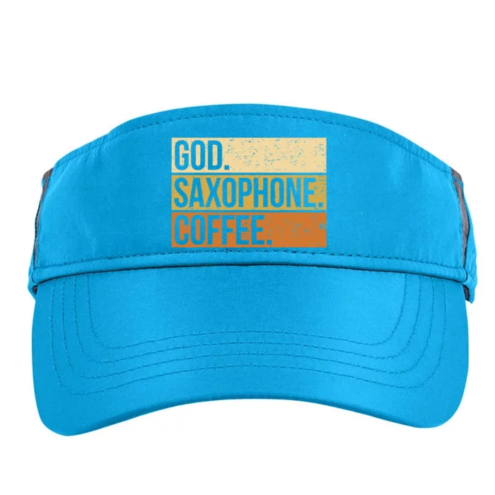 God Saxophone Coffee Saxophonist Saxist Sax Church Saxophone Adult Drive Performance Visor