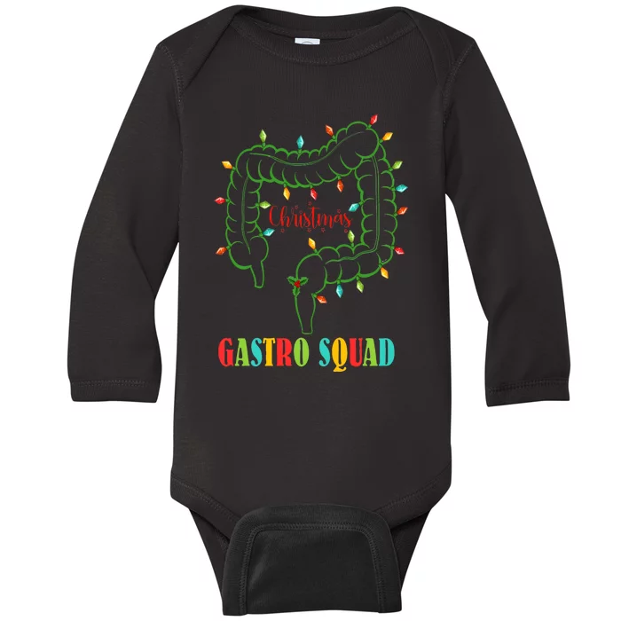 Gastro Squad Christmas Holiday Season Baby Long Sleeve Bodysuit