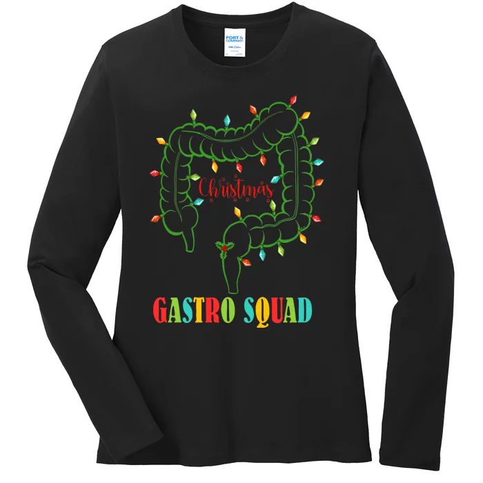 Gastro Squad Christmas Holiday Season Ladies Long Sleeve Shirt