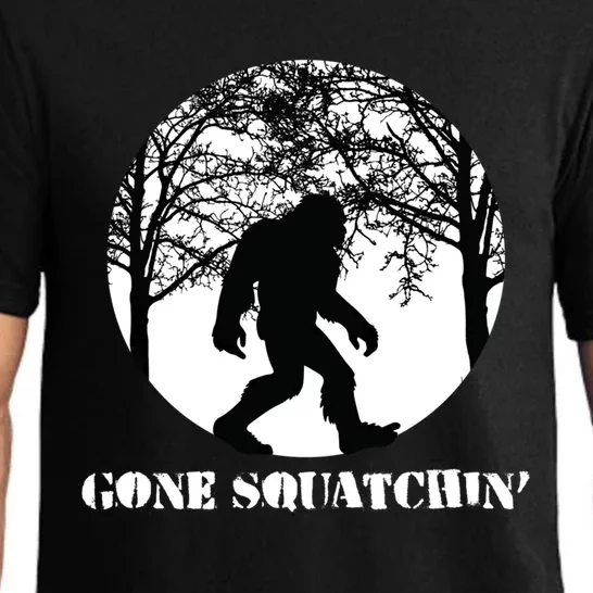 Gone Squatchin Cryptid Sasquatch Bigfoot Hunter Great Gift Pajama Set