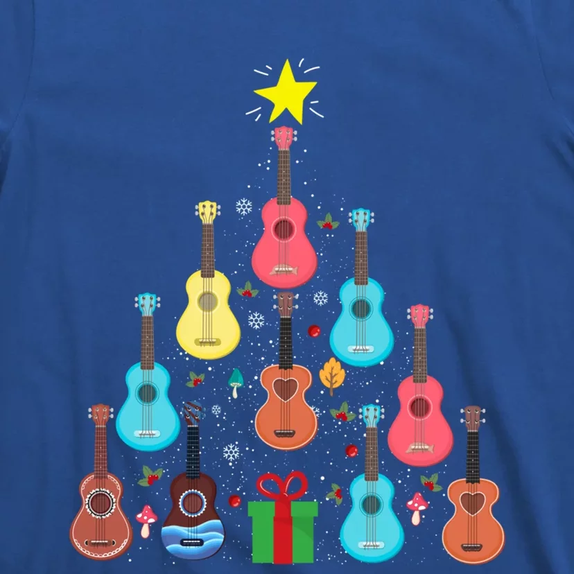 Guitars Snowball Christmas Tree Merry Xmas Boys Gift T-Shirt