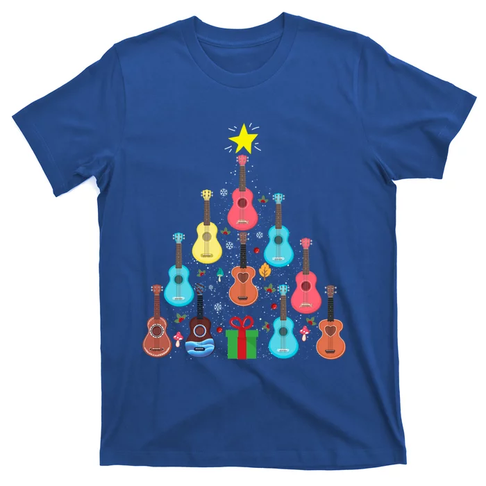 Guitars Snowball Christmas Tree Merry Xmas Boys Gift T-Shirt