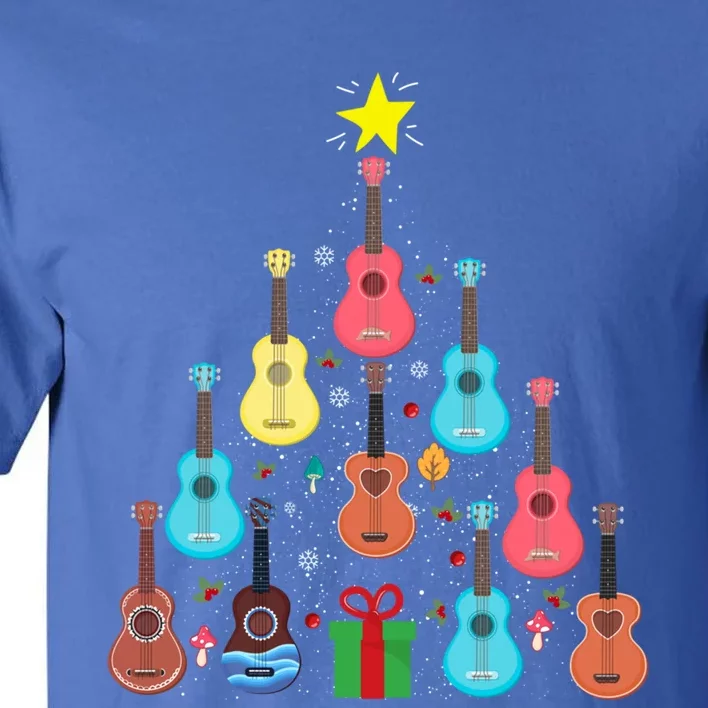 Guitars Snowball Christmas Tree Merry Xmas Boys Gift Tall T-Shirt