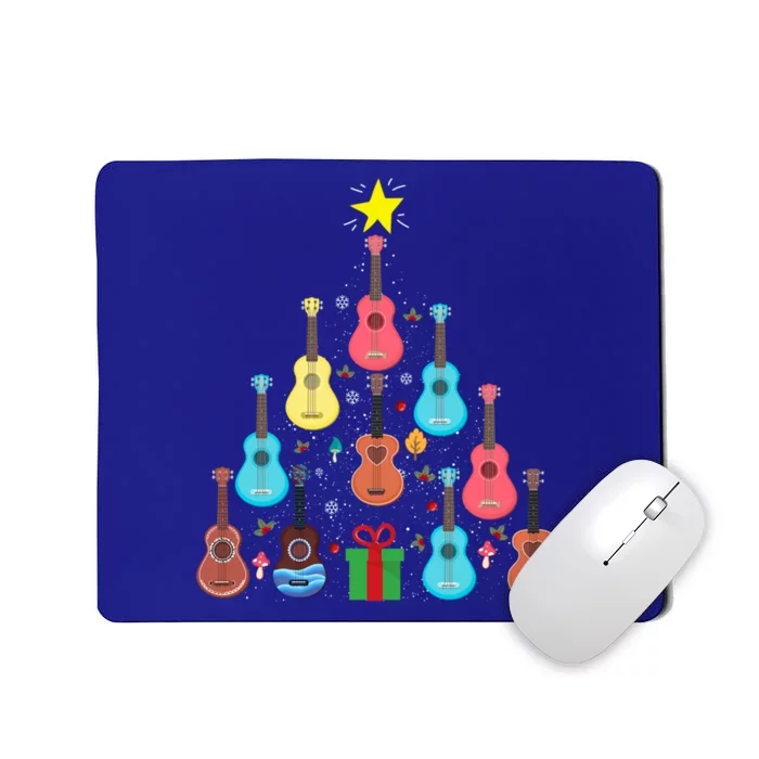 Guitars Snowball Christmas Tree Merry Xmas Boys Gift Mousepad